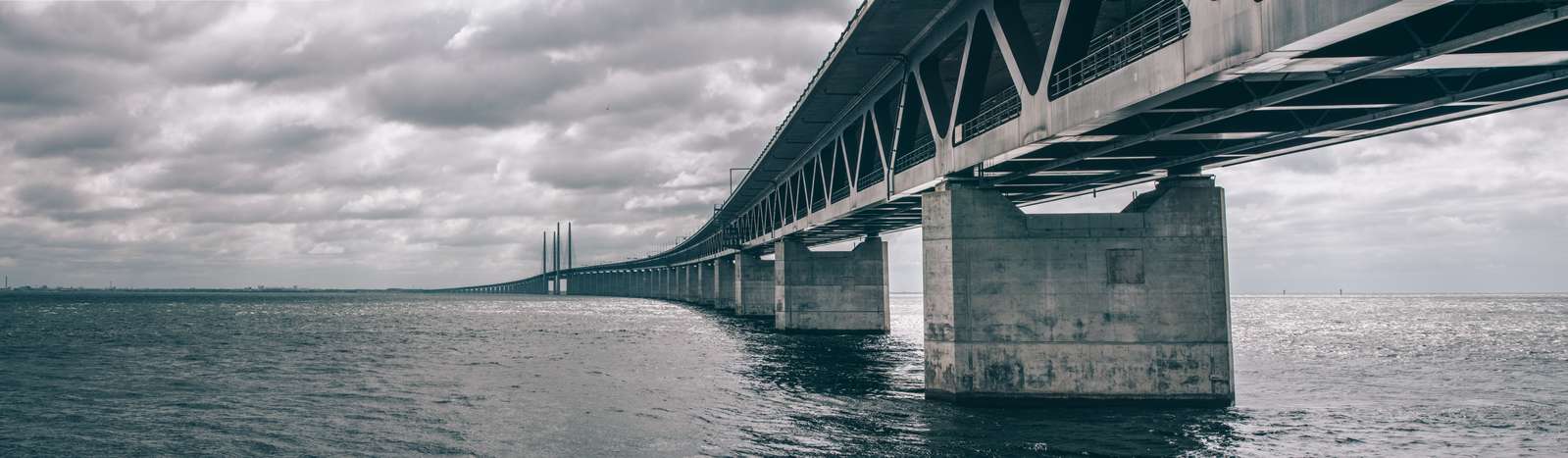 Crossing the Øresunds Bridge takes you from Copenhagen to Malmo