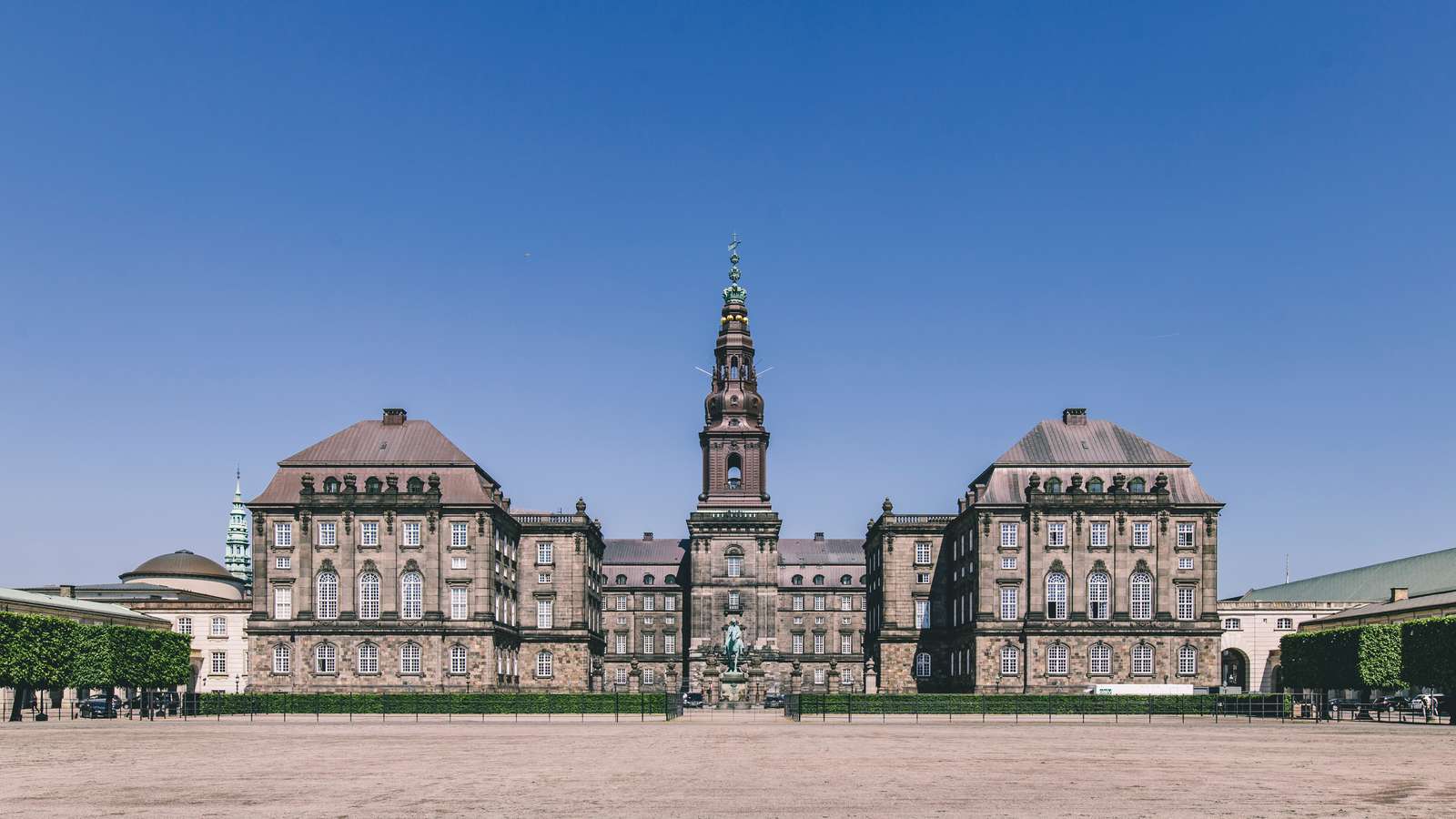 The historic Christiansborg Palace in Copenhagen