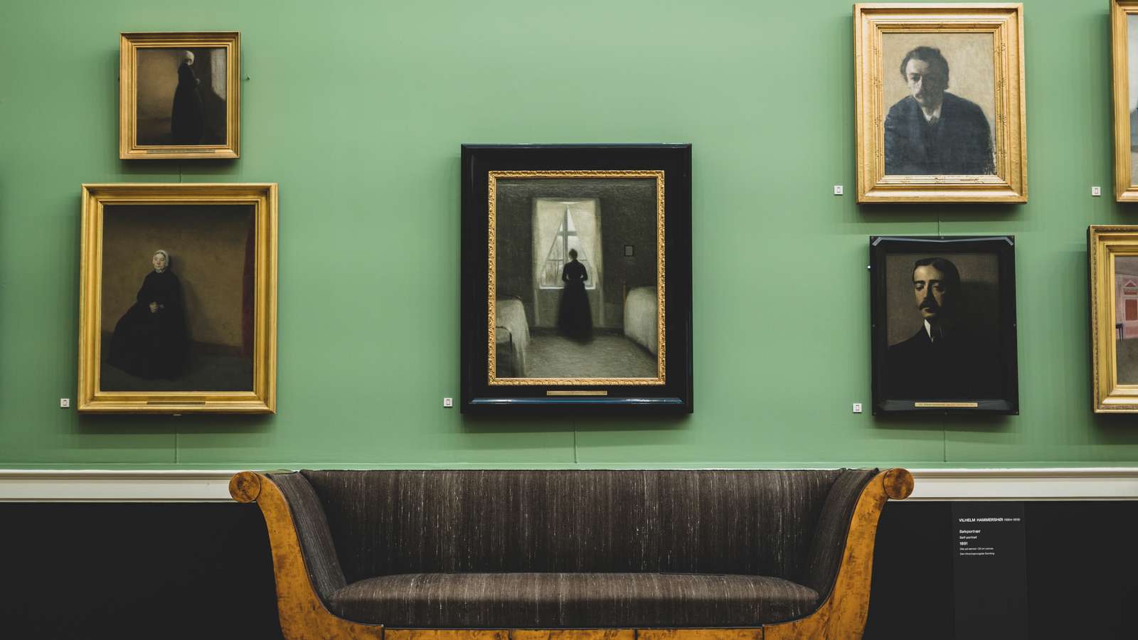 Hammershøi exhbitited at The Hirschsprung Collection in Copenhagen