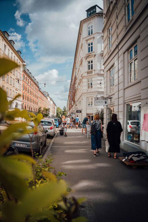Jægersborggade is a charming shopping street with many cafés in Copenhagen's Nørrebro neighbourhood.