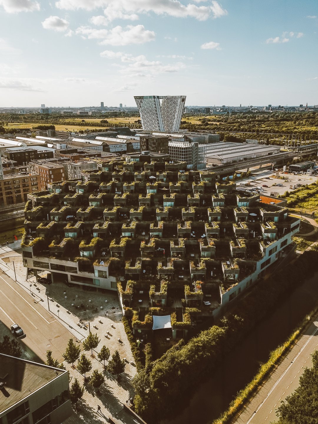 The VM Mountain building in Ørestad, Copenhagen