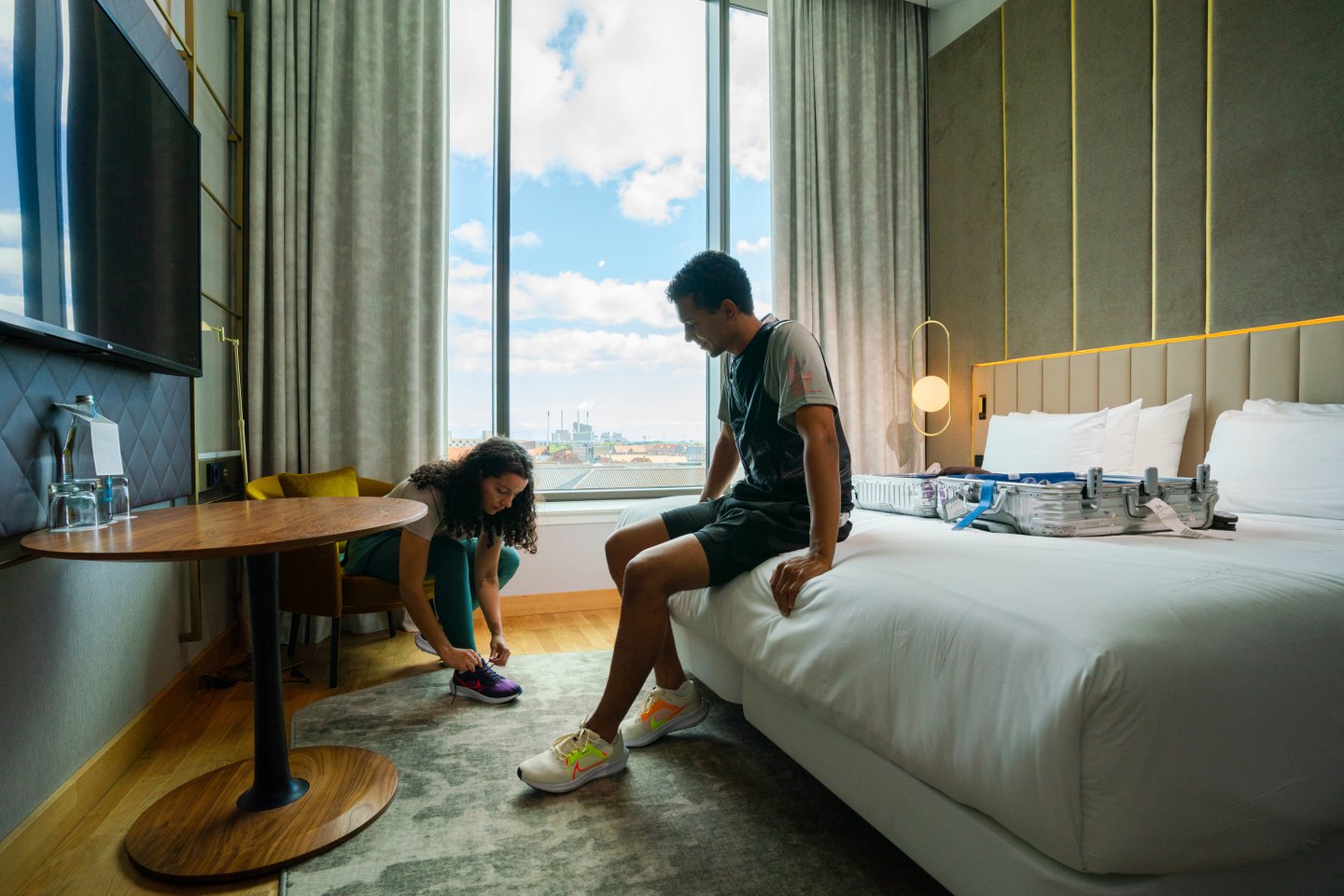 Getting ready for a run