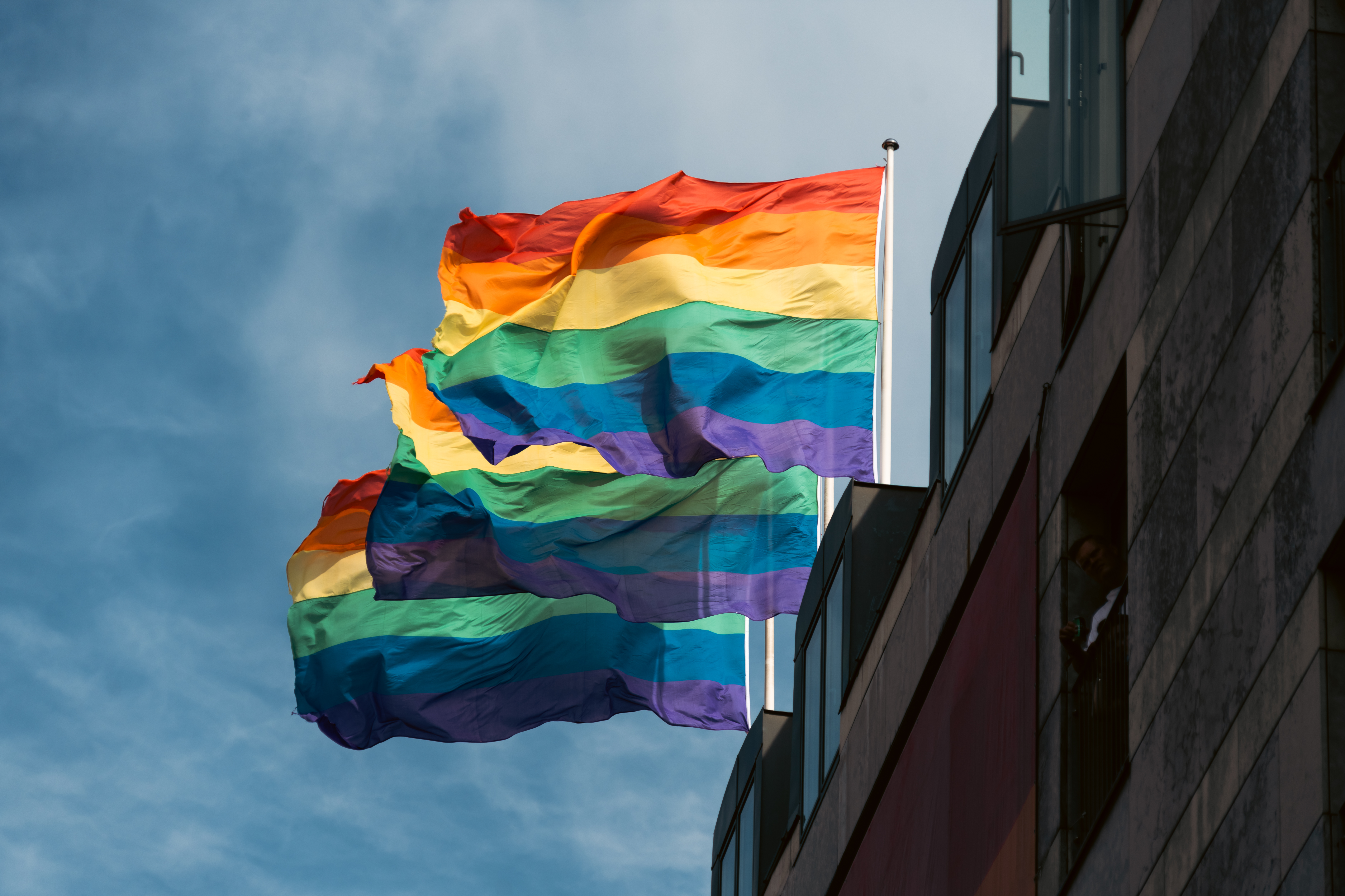 Rainbow flags