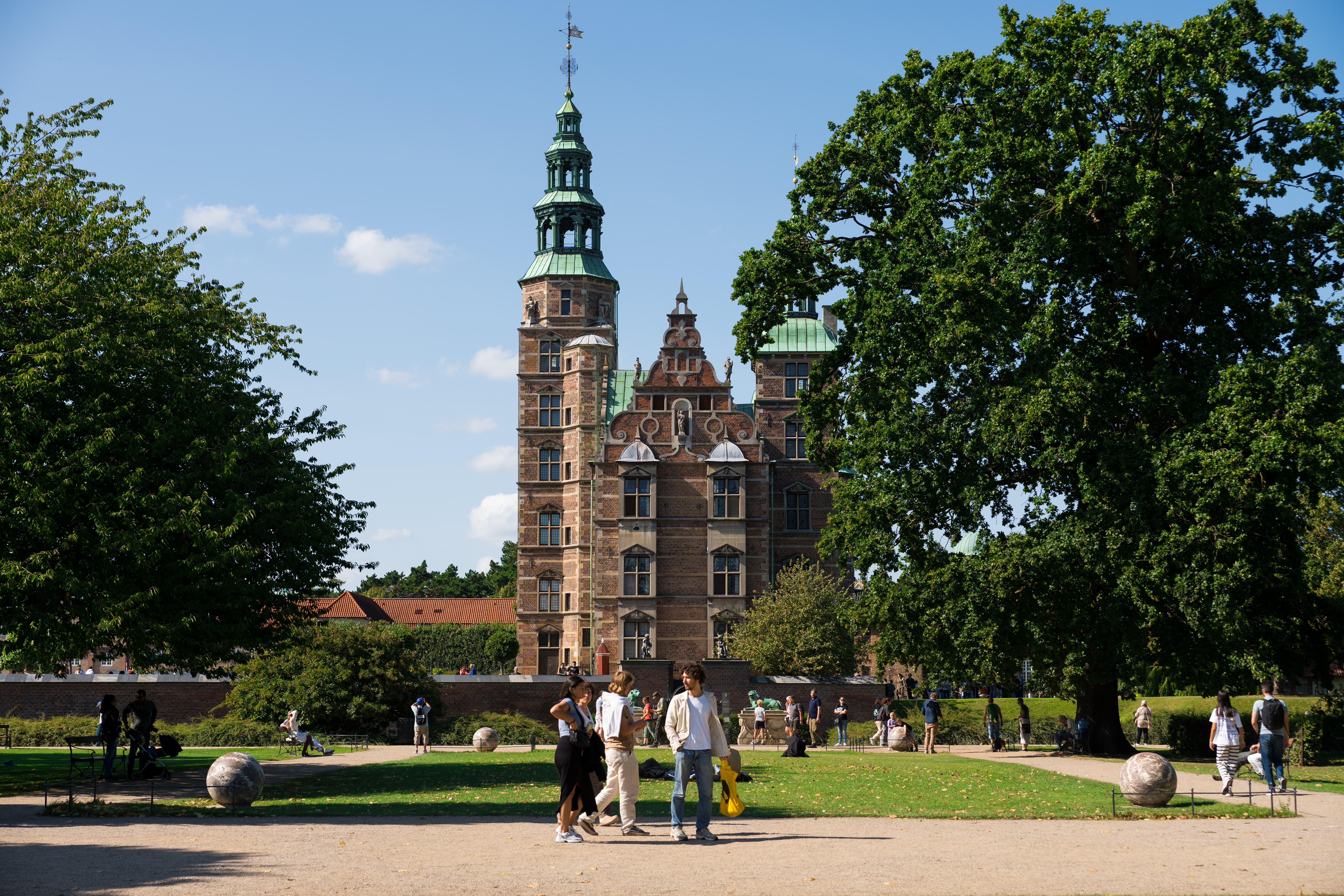 Rosenborg Castle in the summer