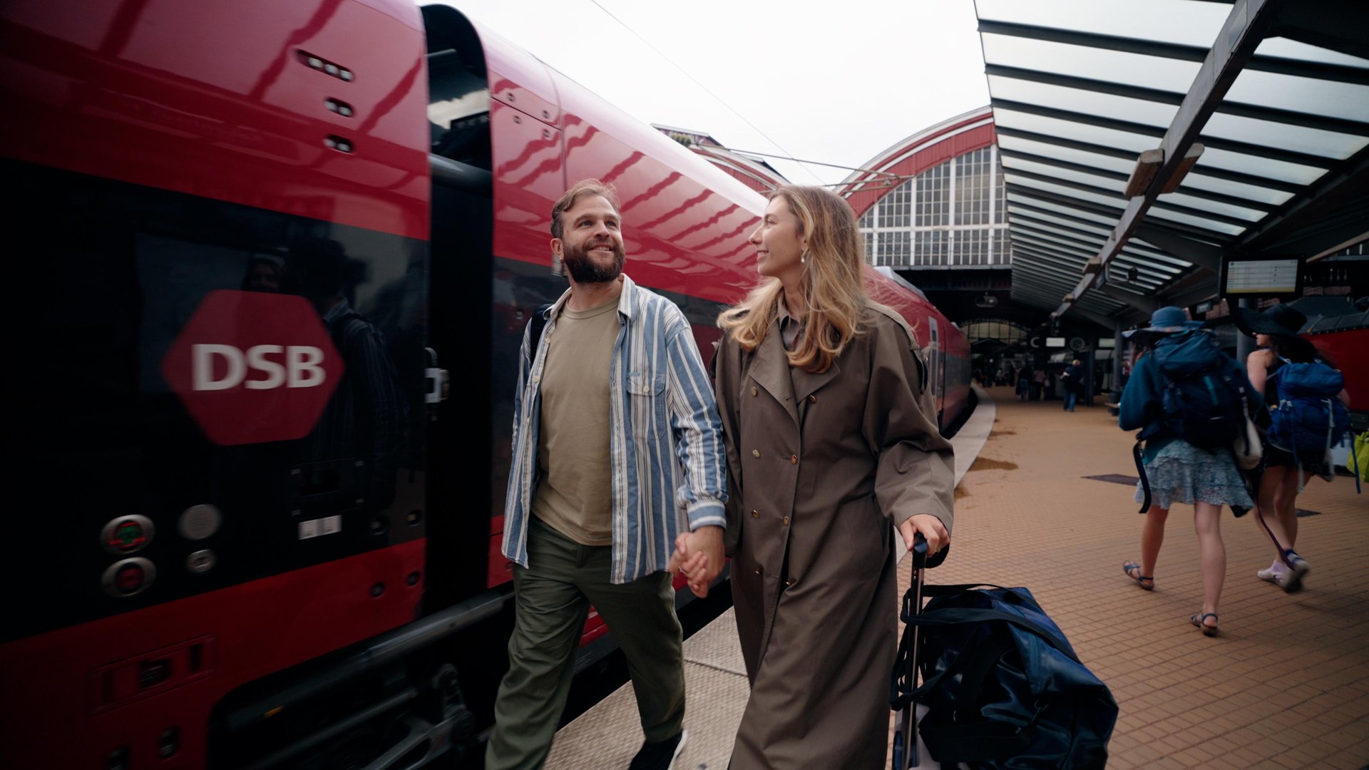 Arrive by train to Copenhagen