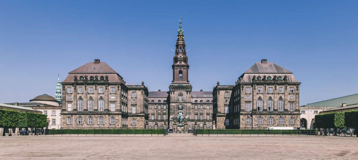 The historic Christiansborg Palace in Copenhagen
