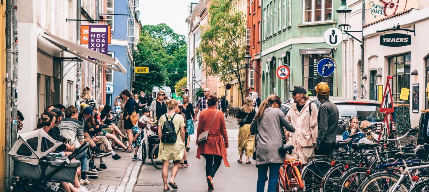 Locals always love to hang out in the charming Larsbjørnstræde in the city center