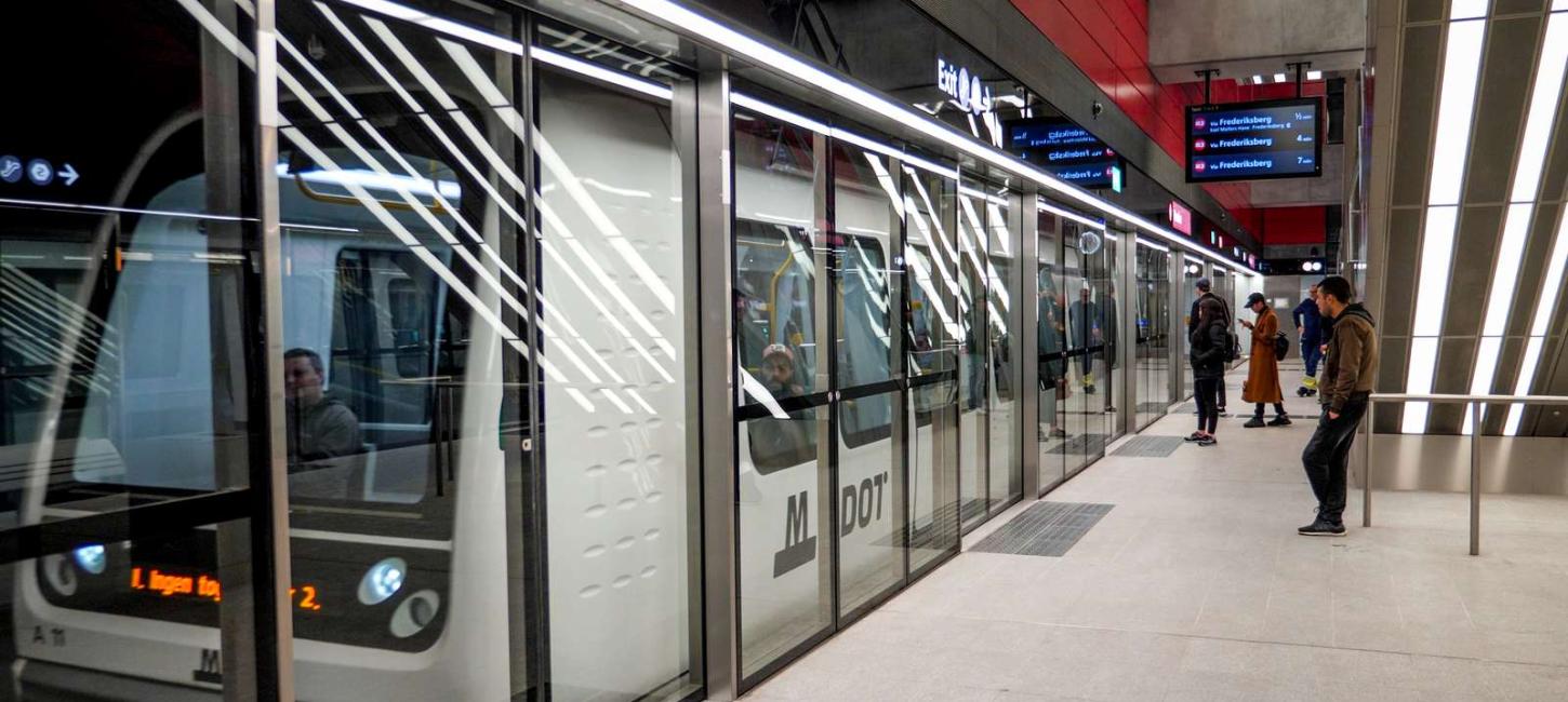 Metro station in Copenhagen