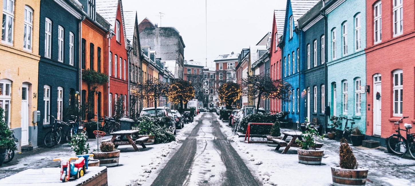 Coloured houses, Olufsvej, Østerbro | Martin Heiberg