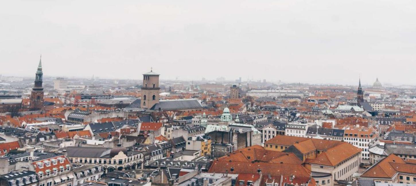 Copenhagen city center from above