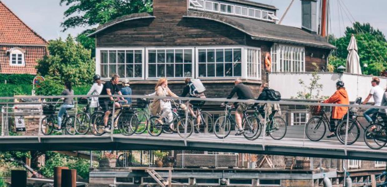 Biking in Copenhagen