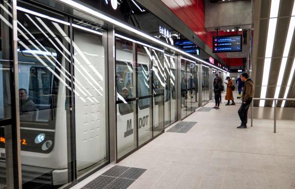 Metro station in Copenhagen 