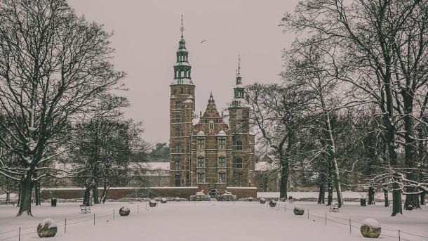 Copenhagen's Rosenborg Castle in winter