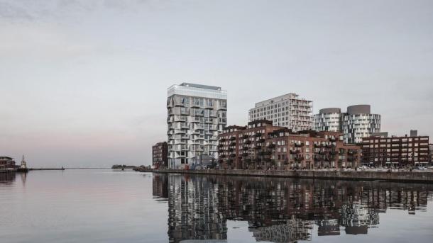 The Silo is one of the newer architectural landmarks in Copenhagen's Nordhavn neighbourhood.