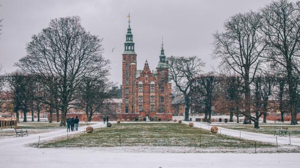 Rosenborg Castle in the snow