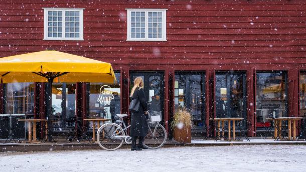 Hart Brød+Bar i sne