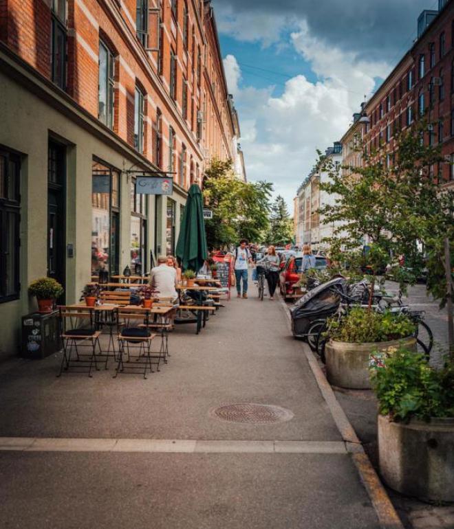 Jægersborg is a popular shopping street in Copenhagen's Nørrebro neighbourhood.