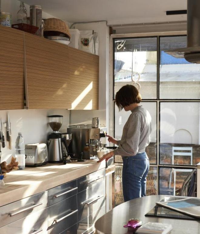 Houseboat kitchen