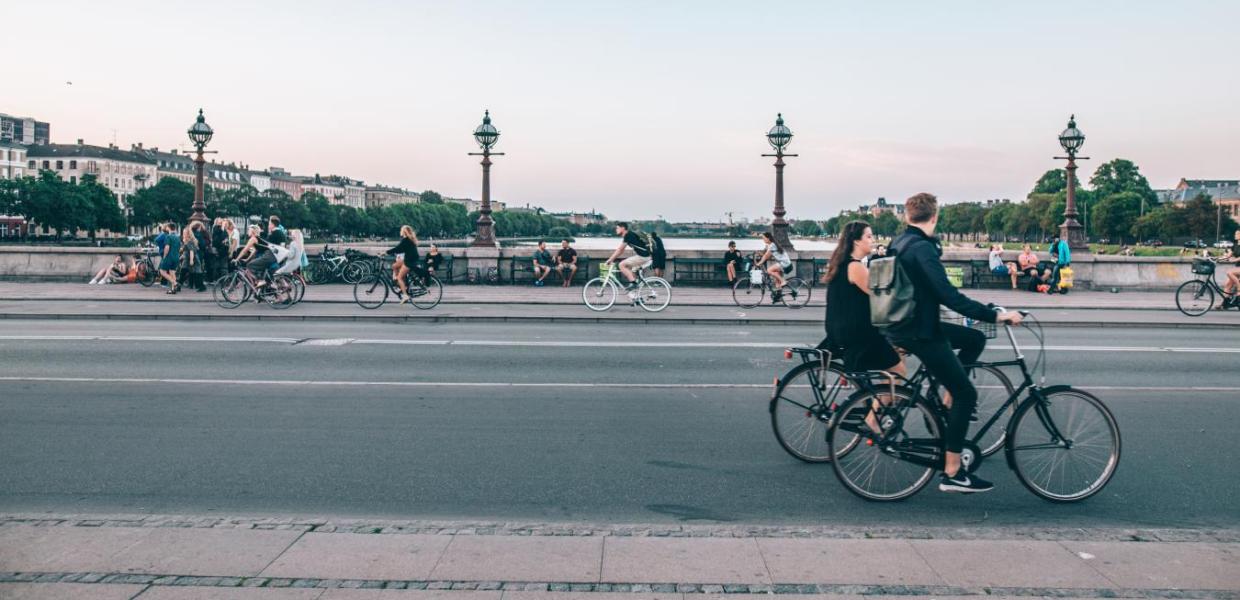 Biking in Copenhagen