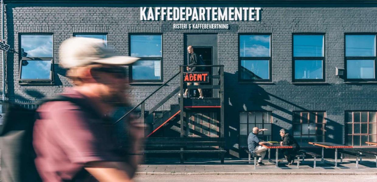 Kaffedepartementet coffee house in Copenhagen's Nordvest neighbourhood