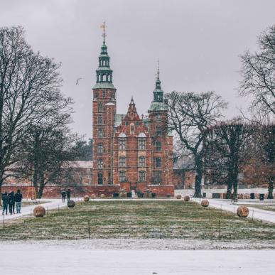 Rosenborg Castle in the snow