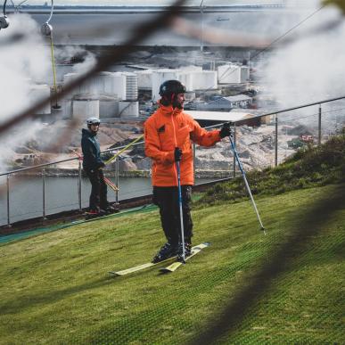 Skier at CopenHill