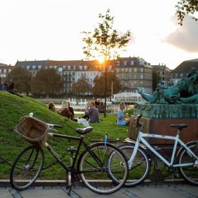 Hanging out by Dronning Louise's Bridge in Copenhagen