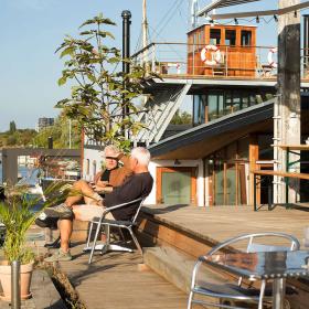 Café Slusen by Copenhagen's harbour front